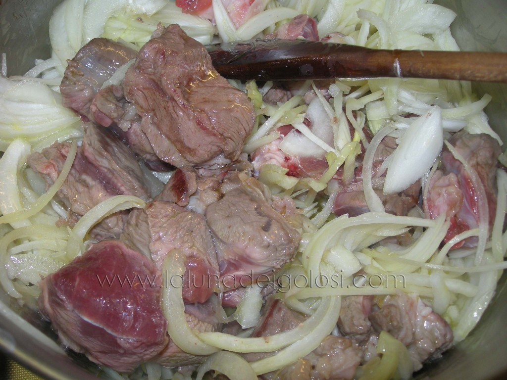 unisci carne e cipolla unisci carne e cipolla