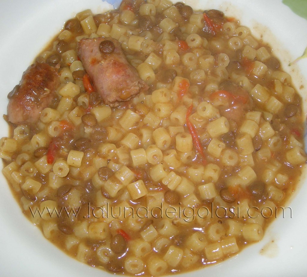 lenticchie e tubettini