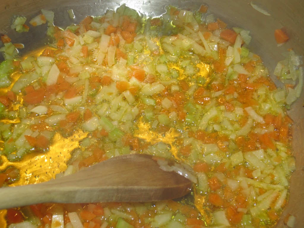soffriggi il trito di verdure