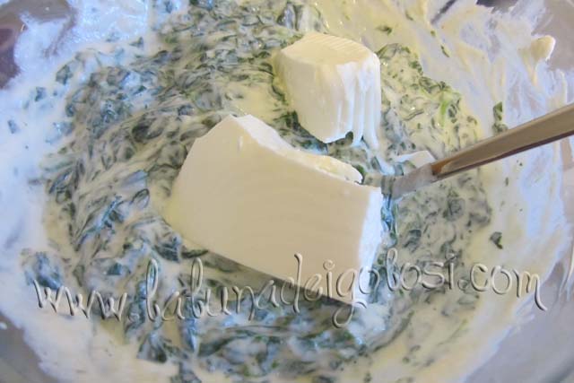 metti anche il formaggio cremoso