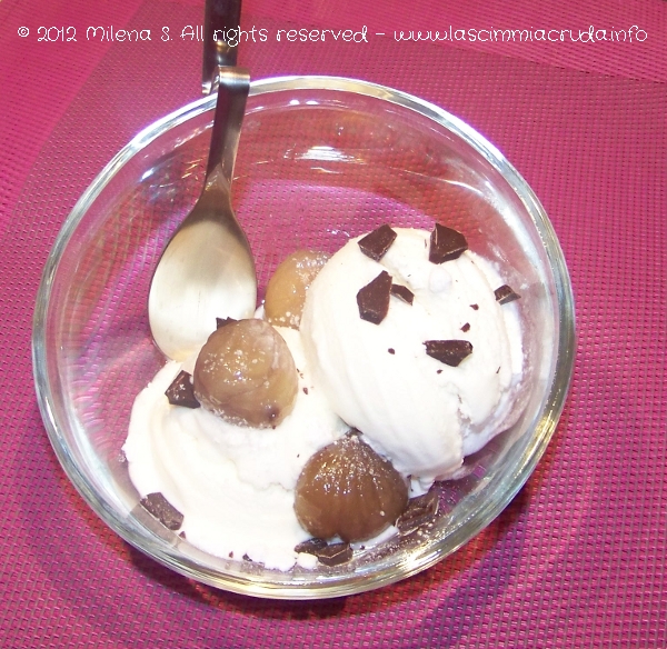 Gelato con le castagne by La Scimmia Cruda