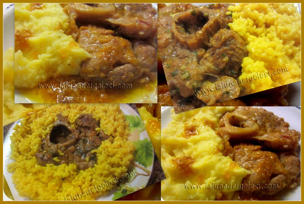 ossibuchi con risotto allo zafferano e ossibuchi con purè di patate ossibuchi con risotto allo zafferano e ossibuchi con purè di patate