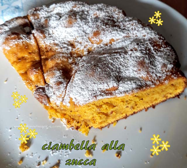 Ciambella alla zucca con Mandorle e Cannella