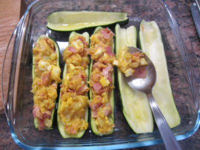 farcisci le zucchine con il ripieno