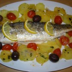 ecco il branzino appena sforn