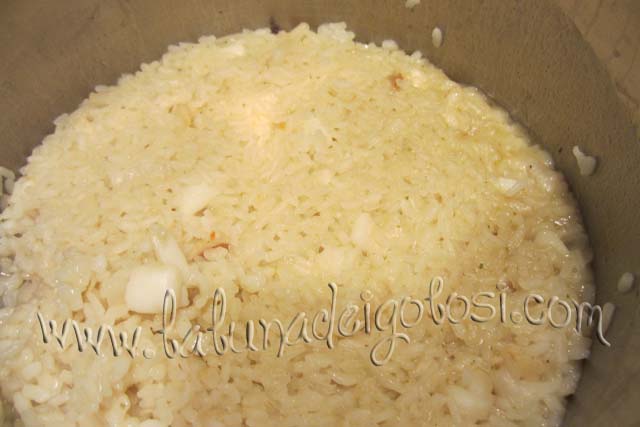 ecco il risotto appena fatto