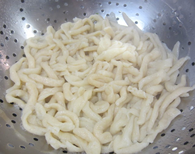 dopo 5' scola la pasta